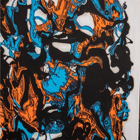 Monster Mash, Large, Mixed Media, Original Design Painting - Picture 4 of 5